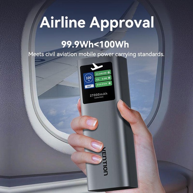 POWER BANK USB 27000MAH 140W/FKEH0 VENTION