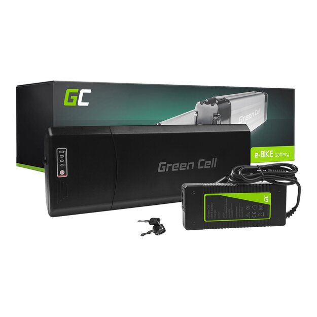 GREENCELL Battery 24V 13Ah 312Wh Rear Rack for E-Bike Pedelec