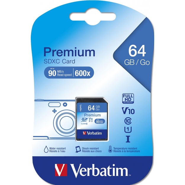 MEMORY SDXC 64GB UHS-I/VER44024 VERBATIM