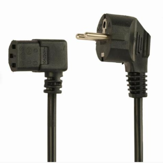 CABLE POWER ANGLED C13 1.8M/PC-186A-075-1.8M GEMBIRD