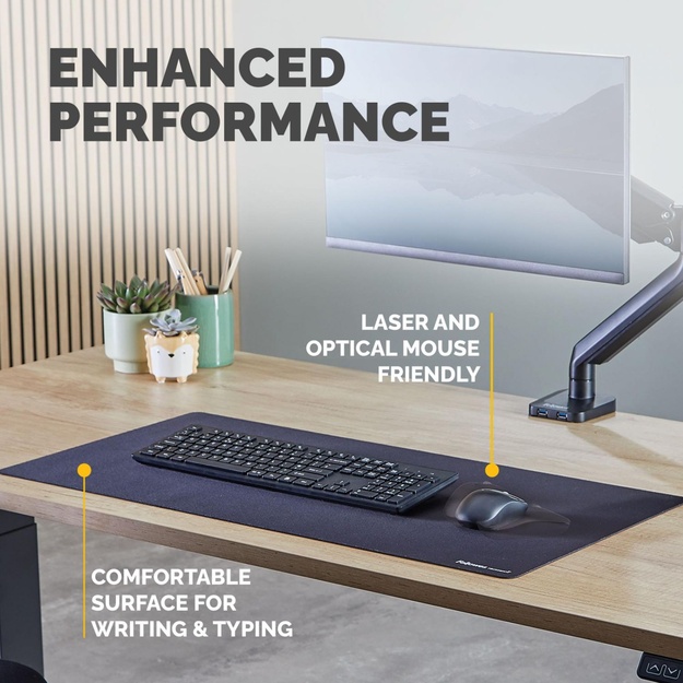 DESK MAT BREYTA/BLACK 100139320 FELLOWES