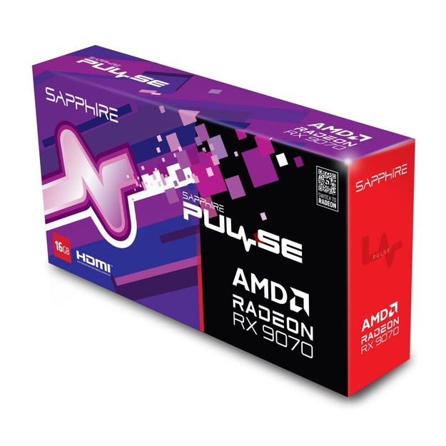 SAPPHIRE PULSE AMD RADEON RX 9070 GAMING 16GB DUAL HDMI DUAL DP