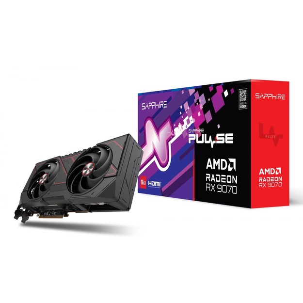 SAPPHIRE PULSE AMD RADEON RX 9070 GAMING 16GB DUAL HDMI DUAL DP