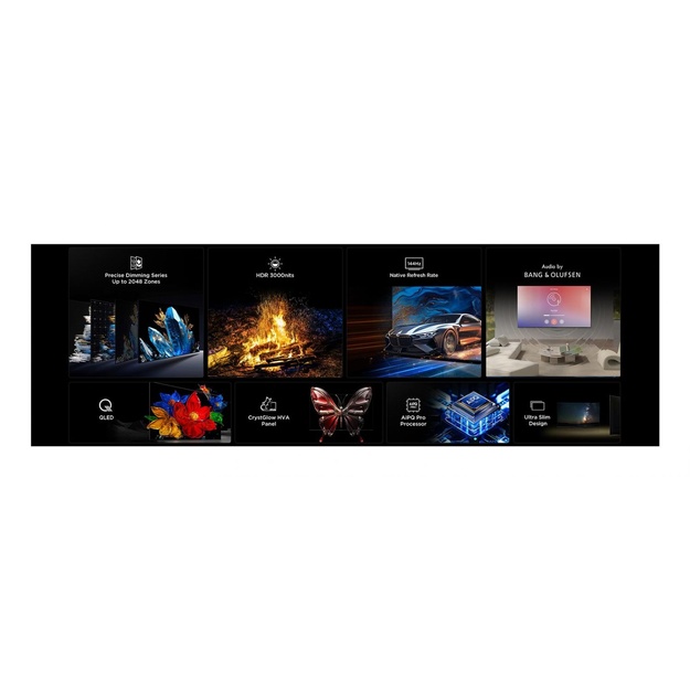 TV Set|TCL|50  |4K Ultra HD|3840 x 2160 pixels|Flat|16:9|QD-Mini LED|50C7K