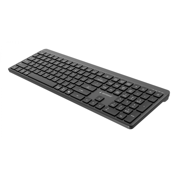 KEYBOARD WRL SLIM 2.4G+BT US/KB-WPS-03 GEMBIRD
