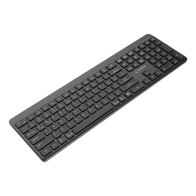 KEYBOARD WRL SLIM 2.4G+BT US/KB-WPS-03 GEMBIRD