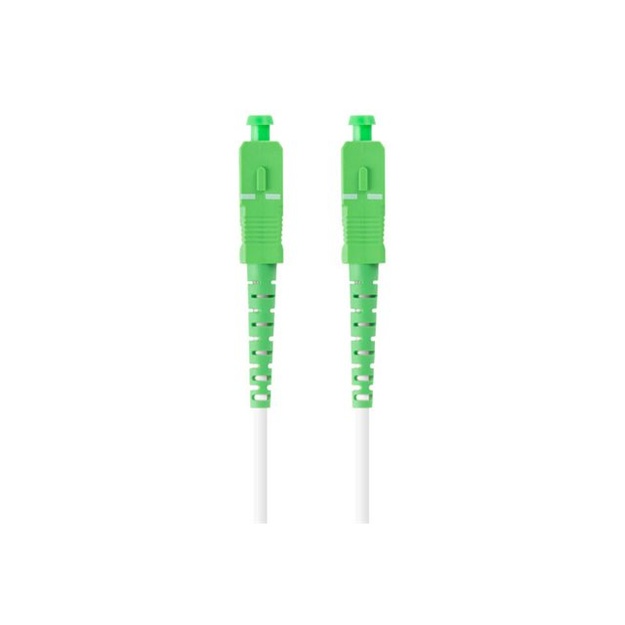 LANBERG fiber optic patchcord SM SC/APC-SC/APC simplex 15m LSZH g657b3 3.0mm white