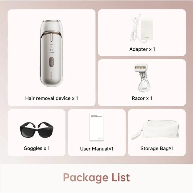 HAIR REMOVAL DEVICE IPL NOVA/AHR01-GOLD DREAME