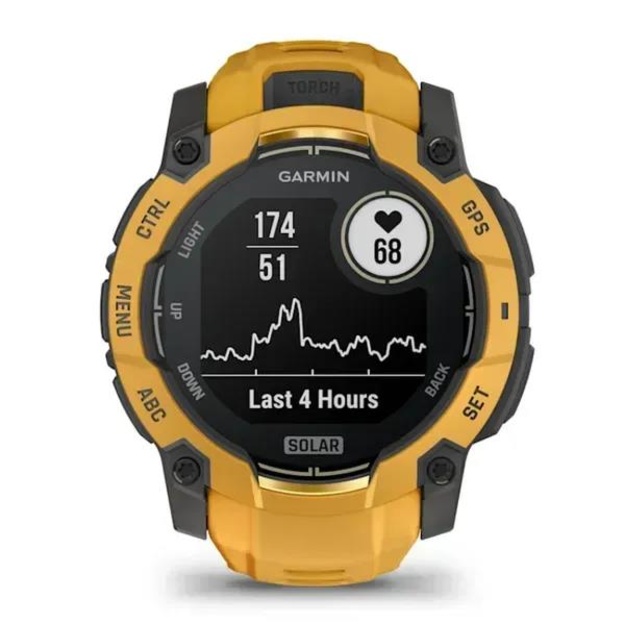 SMARTWATCH INSTINCT 3 SOLAR/SUNBURST 010-02935-02 GARMIN