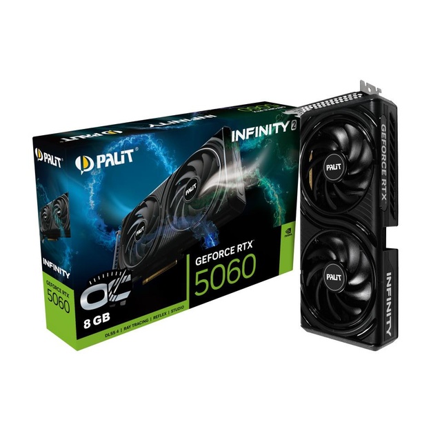 Graphics Card|PALIT|NVIDIA|GeForce RTX 5060|2280 MHz|8 GB|GDDR7|128 bit|PCI Express 5.0|Active|NE75060V19P1-GB2051L