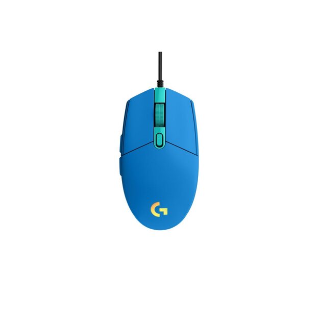 LOGITECH Gaming Mouse G203 LIGHTSYNC Mouse optical 6 buttons wired USB blue