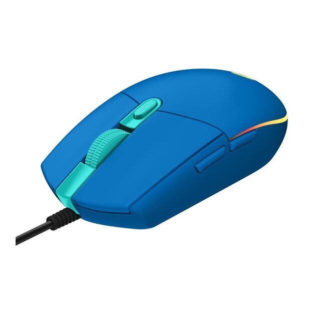LOGITECH Gaming Mouse G203 LIGHTSYNC Mouse optical 6 buttons wired USB blue