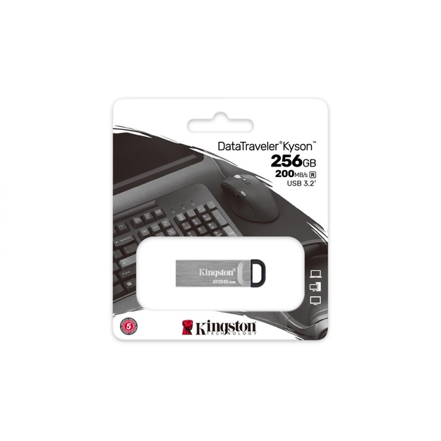 USB raktas MEMORY DRIVE FLASH USB3.2/256GB DTKN/256GB KINGSTON