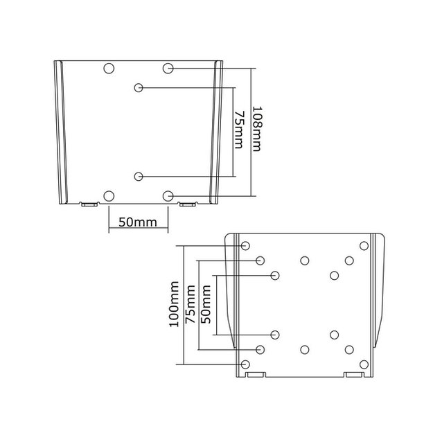 Televizoriaus laikiklis sieninis SILVER/10-30  FPMA-W25 NEOMOUNTS