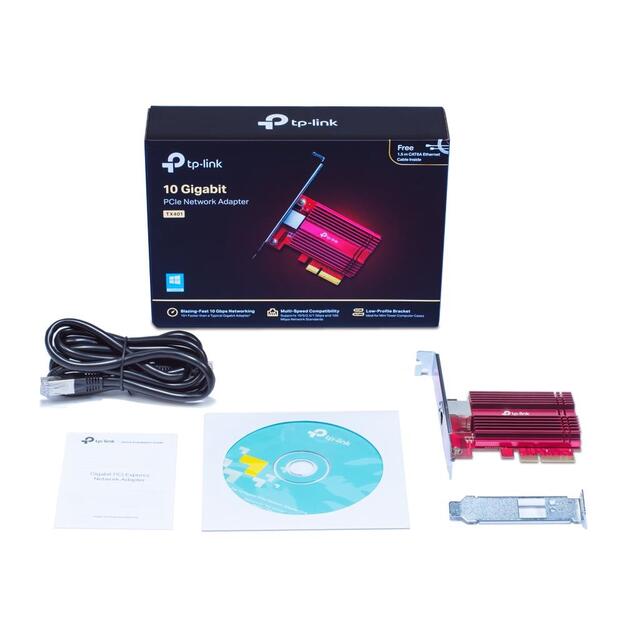 Tinklo plokštė 10GBPS PCIE TX401 TP-LINK 3