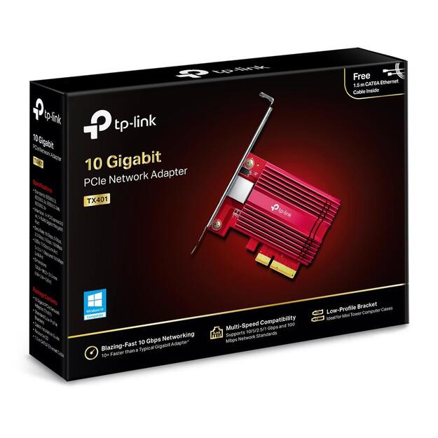 Tinklo plokštė 10GBPS PCIE TX401 TP-LINK 4