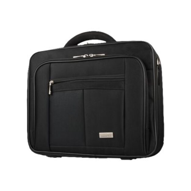 Nešiojamo kompiuterio krepšys NATEC NTO-0393 Natec Laptop Bag BOXER Black 17,3 Anti-Shock System
