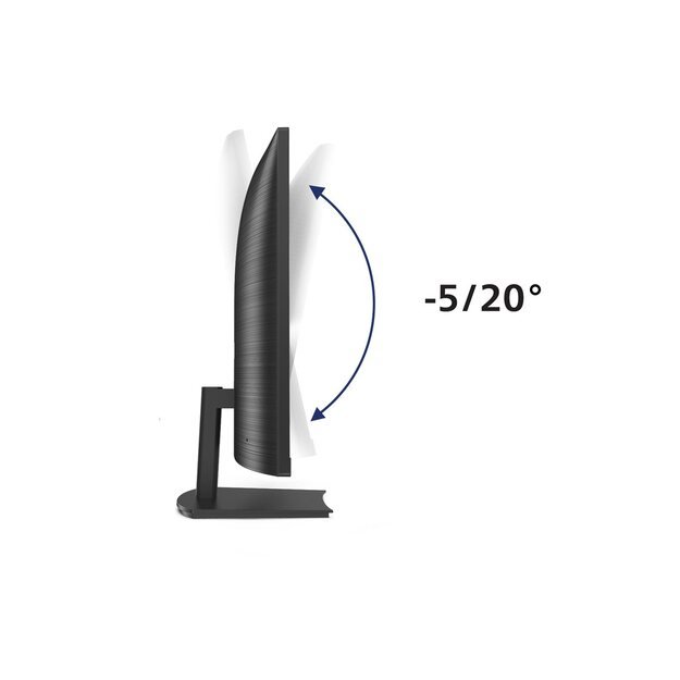 Monitorius PHILIPS 241E1SCA/00 Monitor Philips 241E1SCA/00 23,6 FullHD, VA, HDMI, curved, speakers 14