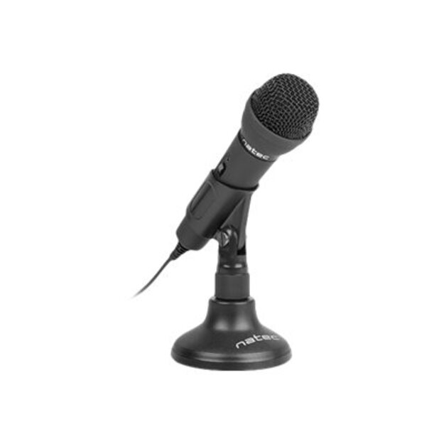 Mikrofonas NATEC NMI-0776 Natec Microphone Adder Black Mini Jack 3,5mm Low-Noise,omniderctional Microphone