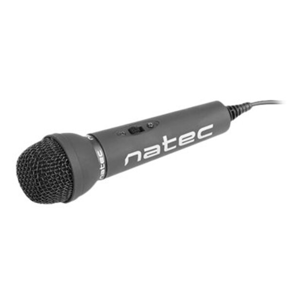 Mikrofonas NATEC NMI-0776 Natec Microphone Adder Black Mini Jack 3,5mm Low-Noise,omniderctional Microphone