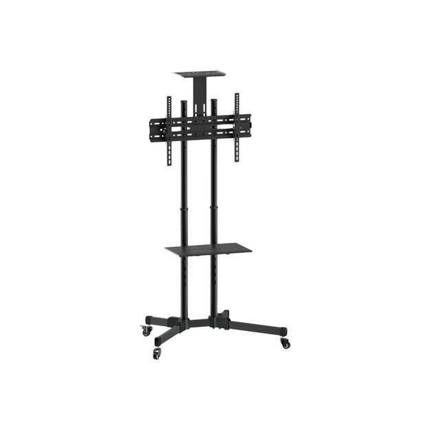 Televizoriaus stovas su ratukais TECHLY Floor Trolley with Shelf LCD/LED/Plasma 37-70inch