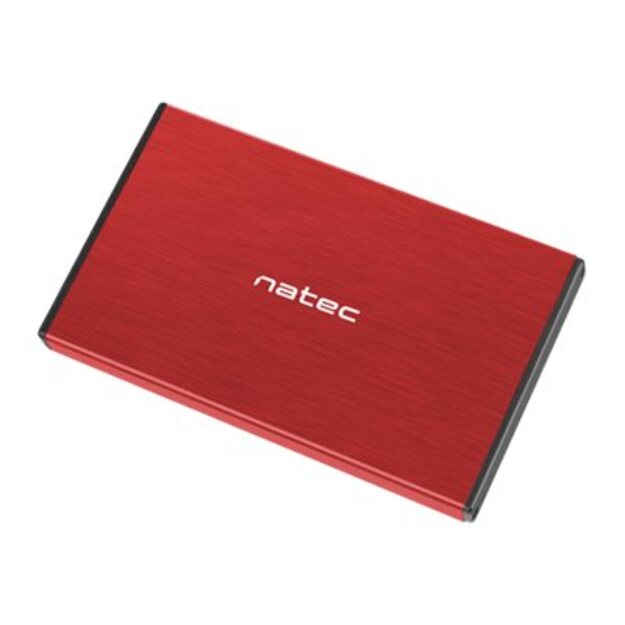 NATEC NKZ-1279 Natec external enclosure RHINO GO for 2,5 SATA, USB 3.0, Red