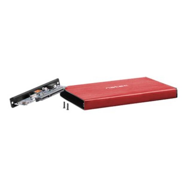 NATEC NKZ-1279 Natec external enclosure RHINO GO for 2,5 SATA, USB 3.0, Red