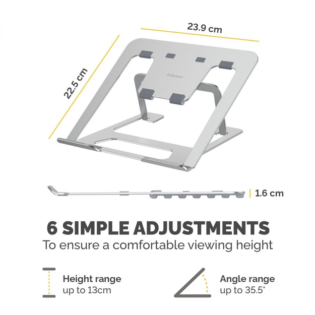 NB ACC STAND PORTABLE/SILVER 100138867 FELLOWES
