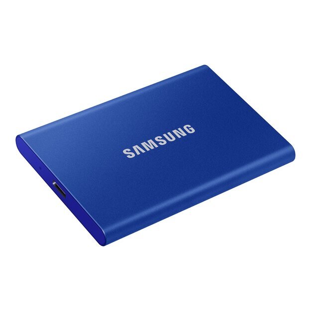 Išorinis kietasis diskas SSD SAMSUNG T7 1TB extern USB 3.2 Gen 2 indigo blue