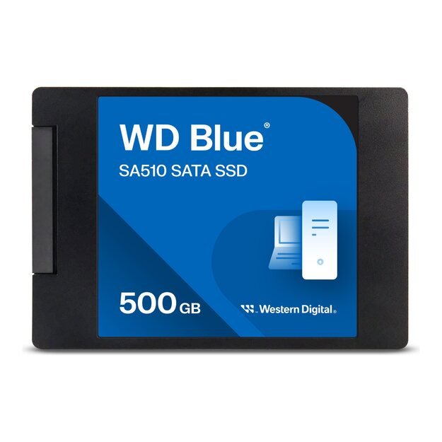 Kietasis diskas (SSD) vidinis WD Blue SA510 SSD 500GB SATA III 6Gb/s cased 2.5inch 7mm internal single-packed