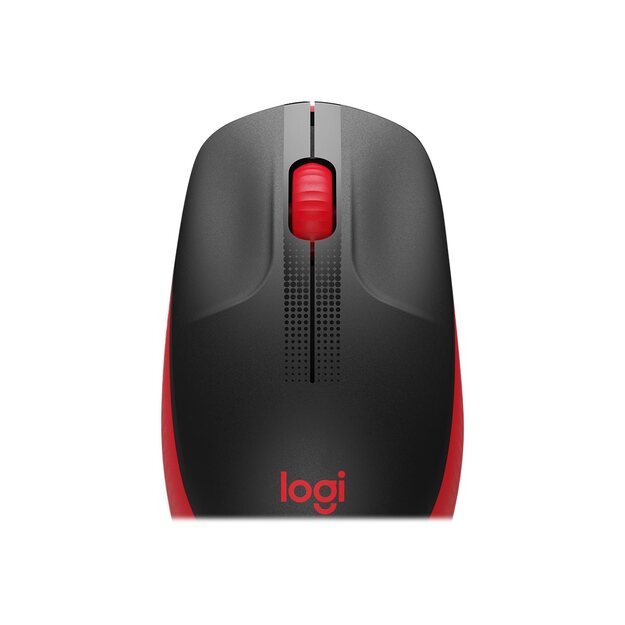 Kompiuterinė pelė belaidė LOGITECH M190 Full-size - RED - EMEA