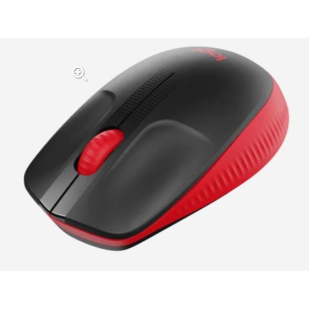 Kompiuterinė pelė belaidė LOGITECH M190 Full-size - RED - EMEA