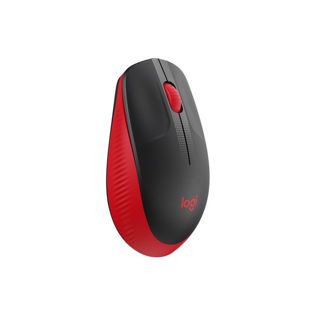 Kompiuterinė pelė belaidė LOGITECH M190 Full-size - RED - EMEA