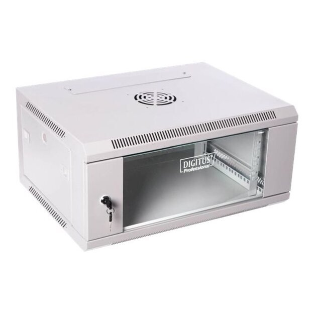 Komutacinė spinta pakabinama DIGITUS DN-W19 06U/450 DIGITUS 6U, 600x450mm, grey RAL 7035 10