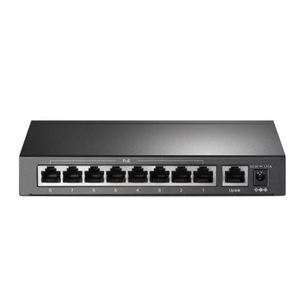 Komutatorius TP-LINK TL-SF1009P Desktop 9x10Base-T 100Base-TX PoE+ ports 8