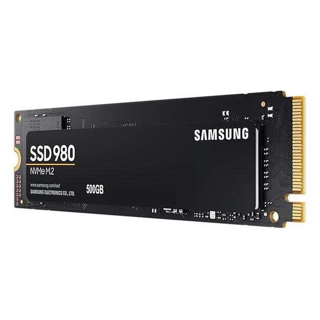 Kietasis diskas (SSD) vidinis SAMSUNG 980 SSD 500GB M.2 NVMe PCIe 3.0 3.100 MB/s read 2.600MB/s write