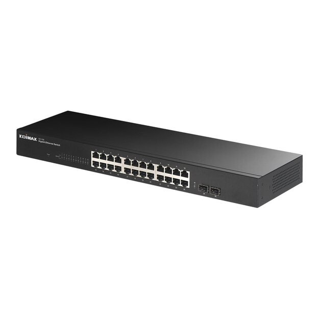 Komutatorius EDIMAX 26-Port Gigabit Switch with 2 SFP Ports