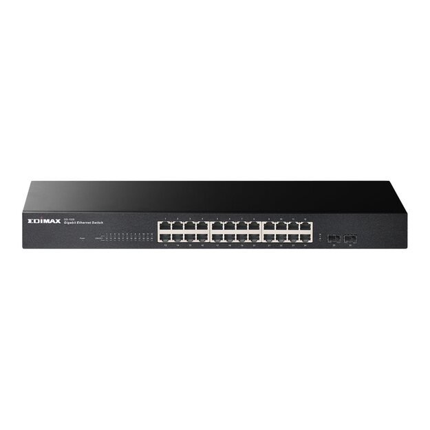 Komutatorius EDIMAX 26-Port Gigabit Switch with 2 SFP Ports