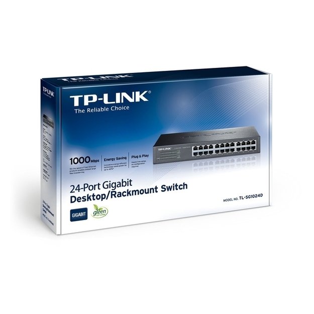 Komutatorius TP-LINK 24port Gigab. ECO-19in