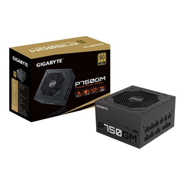 Maitinimo šaltinis kompiuteriui GIGABYTE GP-P750GM 750W ATX 12V v2.31 80 PLUS Gold certified Power Supply