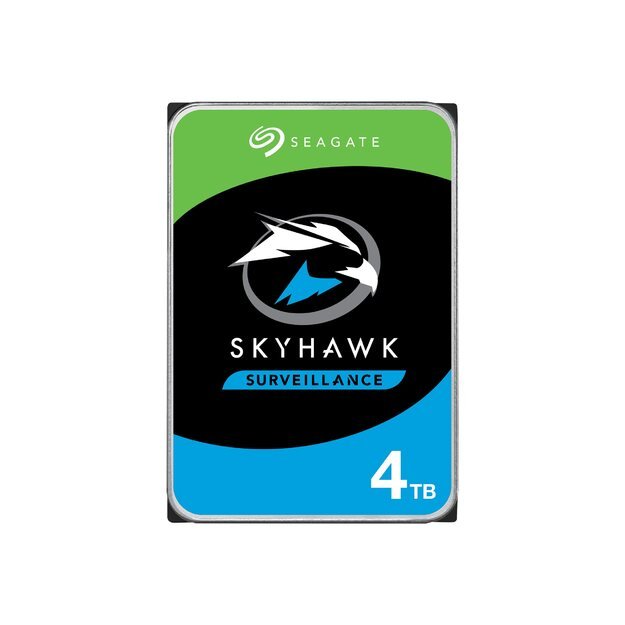 SEAGATE Surv. Skyhawk 4TB HDD CMR 5400rpm SATA serial ATA 6Gb/s 256MB cache 3.5inch 24x7 workloads BLK