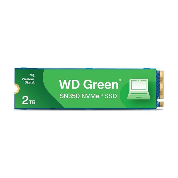 Kietasis diskas (SSD) vidinis WD Green SN350 NVMe SSD 2TB M.2 2280 PCIe Gen3 8Gb/s 3