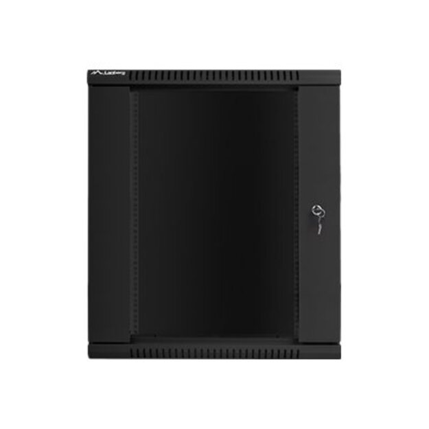 Komutacinė spinta pakabinama LANBERG WF01-6615-10B rack 19 demounted flat pack 15U/600x600mm black 16