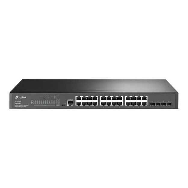 Komutatorius TP-LINK TL-SG3428 Type L2 Rack 4xSFP 1xConsole 1