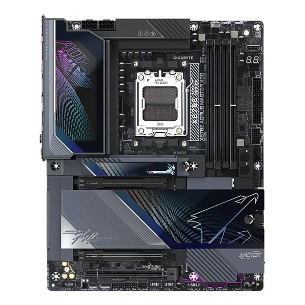 Mainboard|GIGABYTE|AMD X870E|Socket AM5|ATX|RAM DDR5-SDRAM|4xSlots|Wi-Fi Yes|Bluetooth Yes|5xNumber of M.2 (M) slots|GIGABYTE X870E AORUS MASTER X3D|X870EAMASTERX