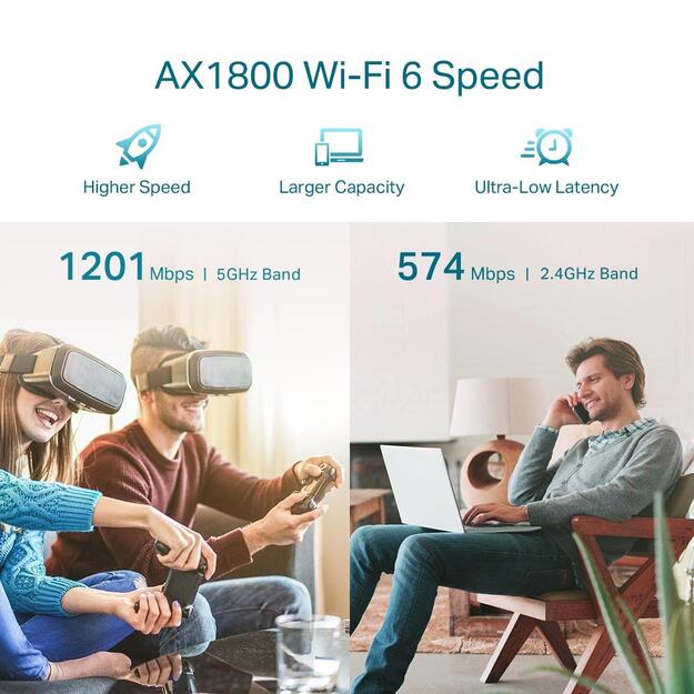 Belaidžio ryšio stiprintuvas 1800MBPS RE605X TP-LINK