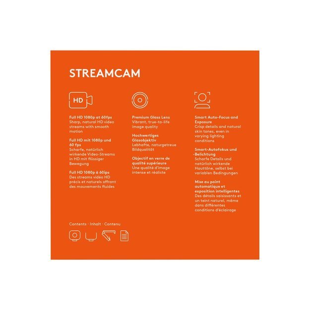 Internetinė kamera STREAMCAM FULL HD/960-001281 LOGITECH