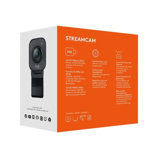 Internetinė kamera STREAMCAM FULL HD/960-001281 LOGITECH