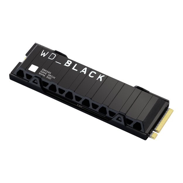 Kietasis diskas (SSD) vidinis WD Black 1TB SN850X NVMe SSD Supremely Fast PCIe Gen4 x4 M.2 with heatsink internal single-packed