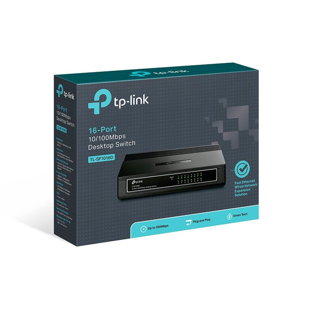 Komutatorius 16PORT 10 100M TL-SF1016D TP-LINK